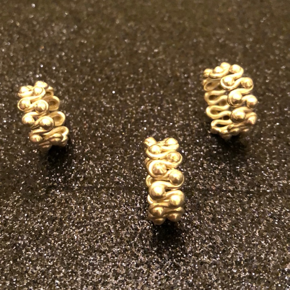 Sterling stamped 925 set of 3 rings